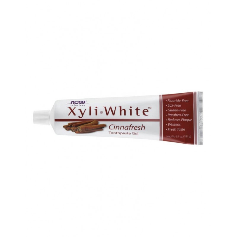Now Foods XyliWhite, Pasta wybielające do zębów / żel  - Cynamonowa świeżość  181 g.