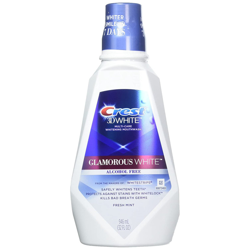 PŁYN DO PŁUKANIA  CREST 3D WHITE LUXE GLAMOROUS WHITE MULTI-CARE WHITENING MOUTHWASH 946 ML