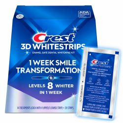 Crest 3D Whitestrips Glamorous White – opakowanie i saszetka