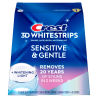 Paski Crest 3D Whitestrips Sensitive + LED Lampa – oryginalne opakowanie Sensitive & Gentle