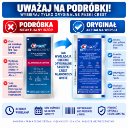 Crest Glamorous White – oryginał a podróbka